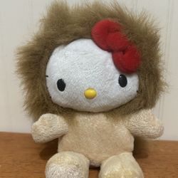 Sanrio Hello Kitty 6" Plush In Lion costume Kawaii Stuffed animal toy Anime Cat