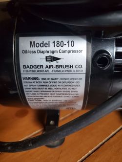 Badger Air-Brush Compressor and hose