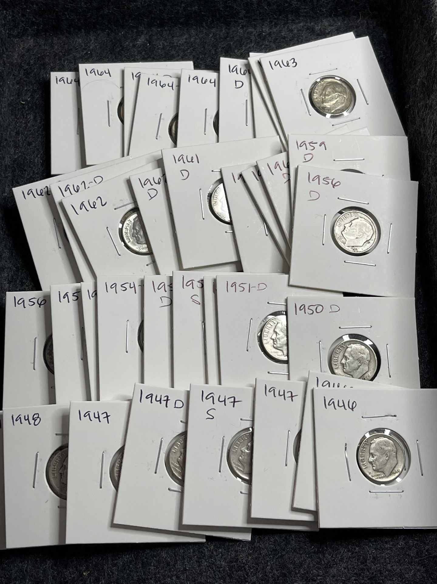 Roosevelt Dimes Pre 1964 90% Silver