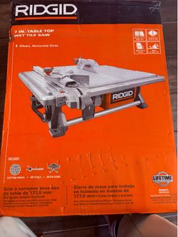 Ridgid wet tile saw