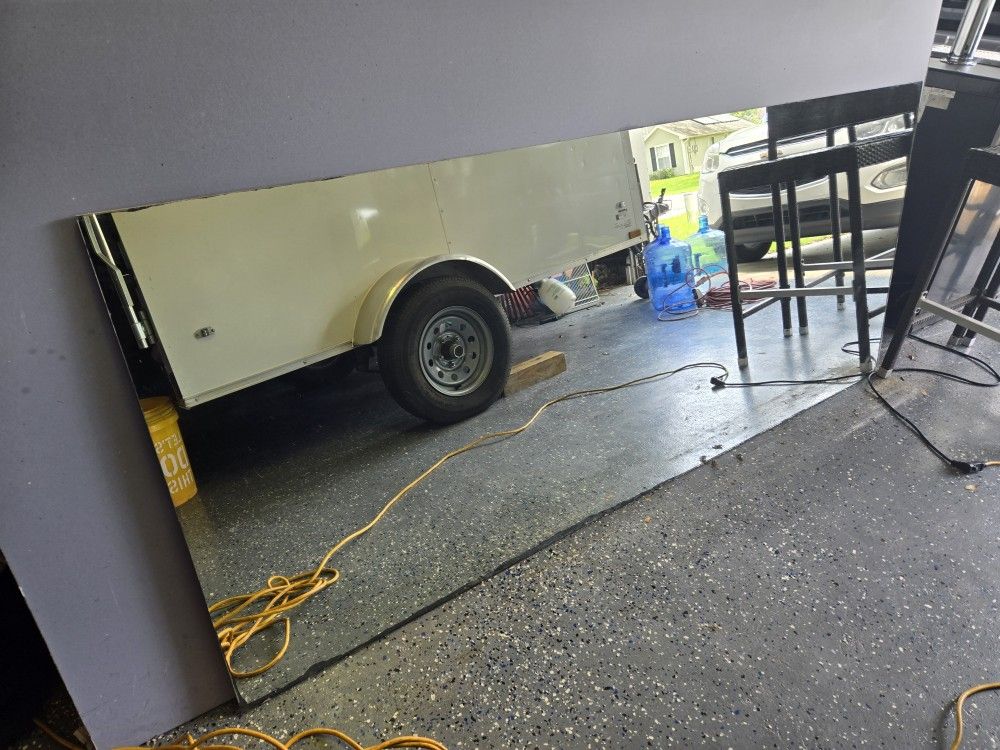 mirror 3 feet tall 7 foot 2 inches long