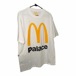 Palace x McDonald’s Graphic T-Shirt Size Large White Streetwear New No Tags