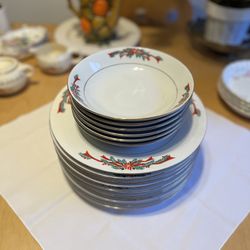 Vintage Fairfield Christmas China