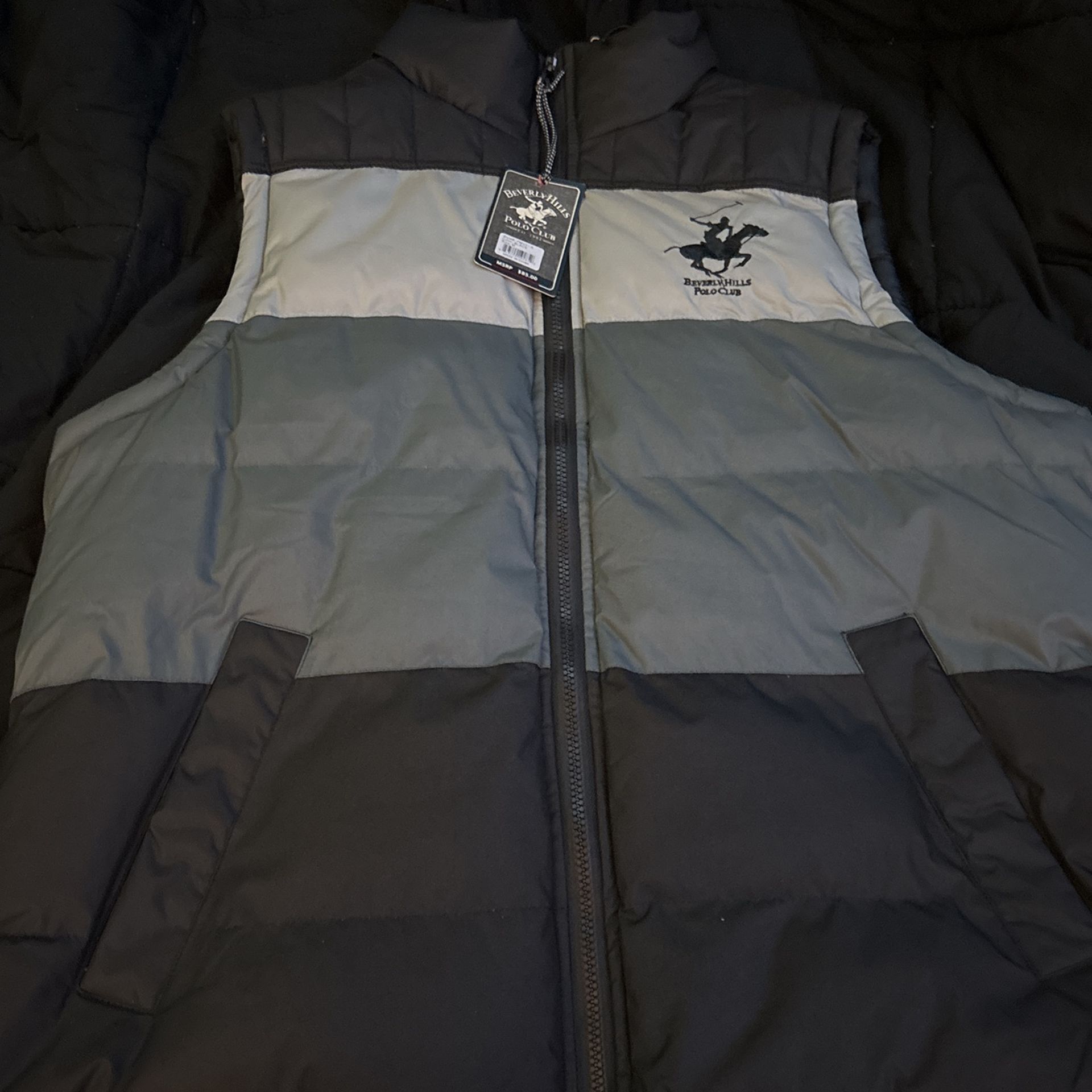 New Polo Puffer Vest With Hood