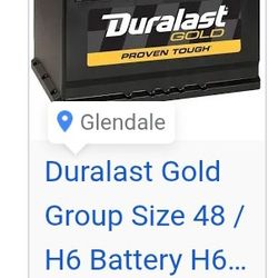 Duralast Gold New $120
