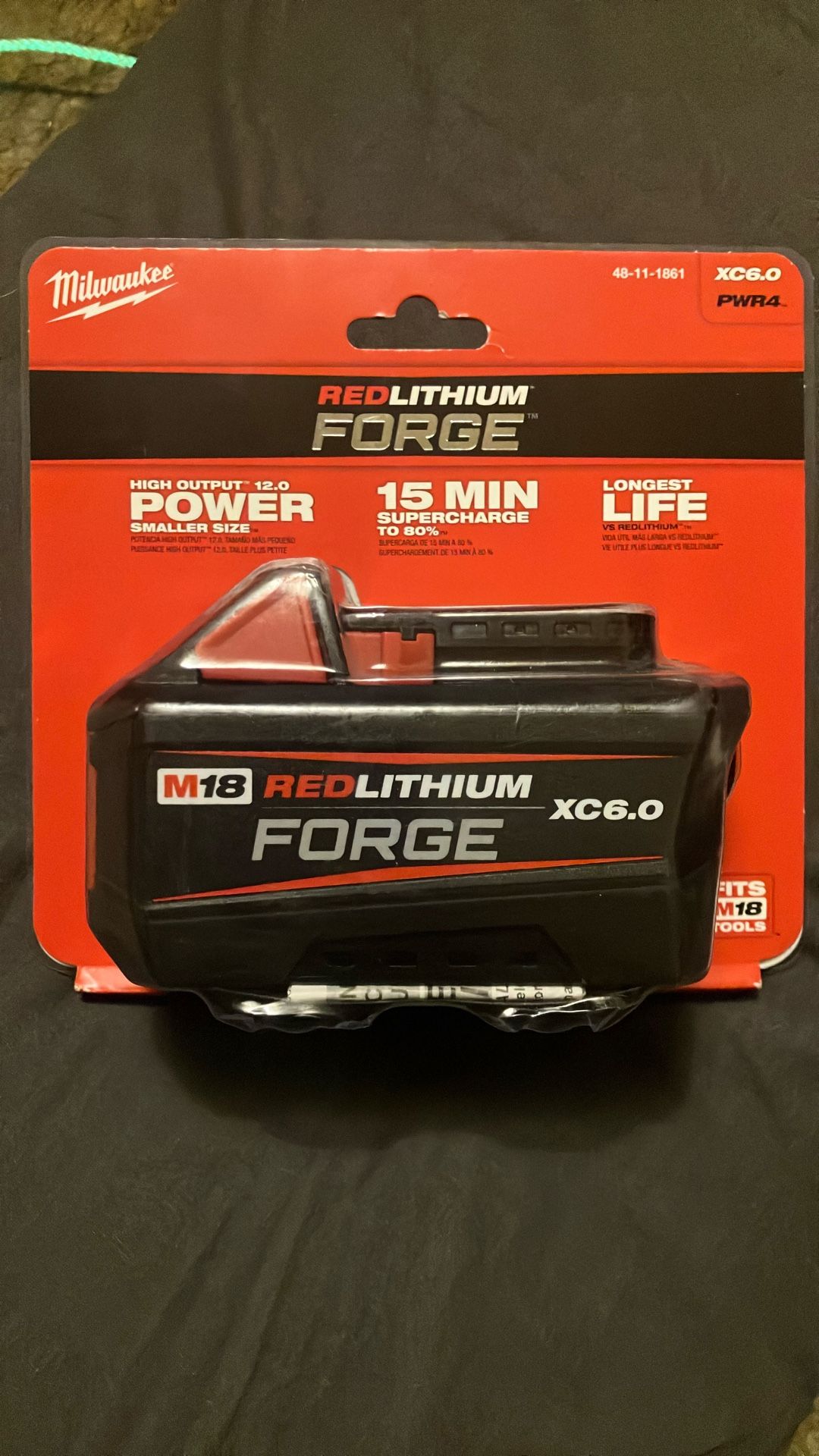 Milwaukee Red Lithium Forge XC6.0 TBattery