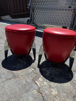 Pair of Space Age Footstools
