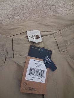 Biege North face light weight hiking pants