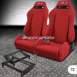 Set (2) NRG seats with Rsx bracket mounts
