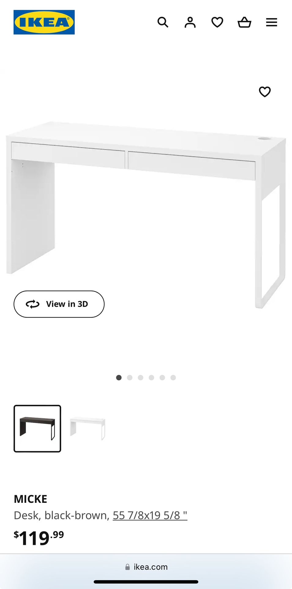 IKEA MICKE DESK