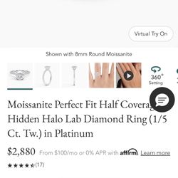 Moissanite Ring 