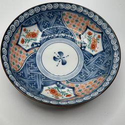 Vintage Takahashi Japan Bowl; 6 1/2” W; Japanese Asian Fine China Blue White