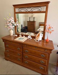Solid Wood Dresser with Mirror Kincaid Jackson Landing