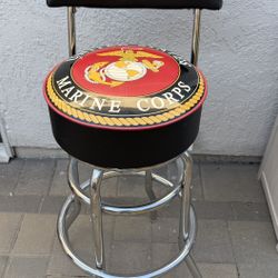 Marine Corps Swivel Barstool