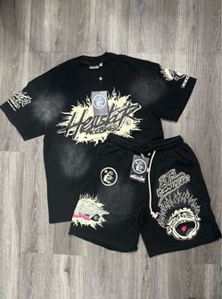 Hellstar shirt and shorts