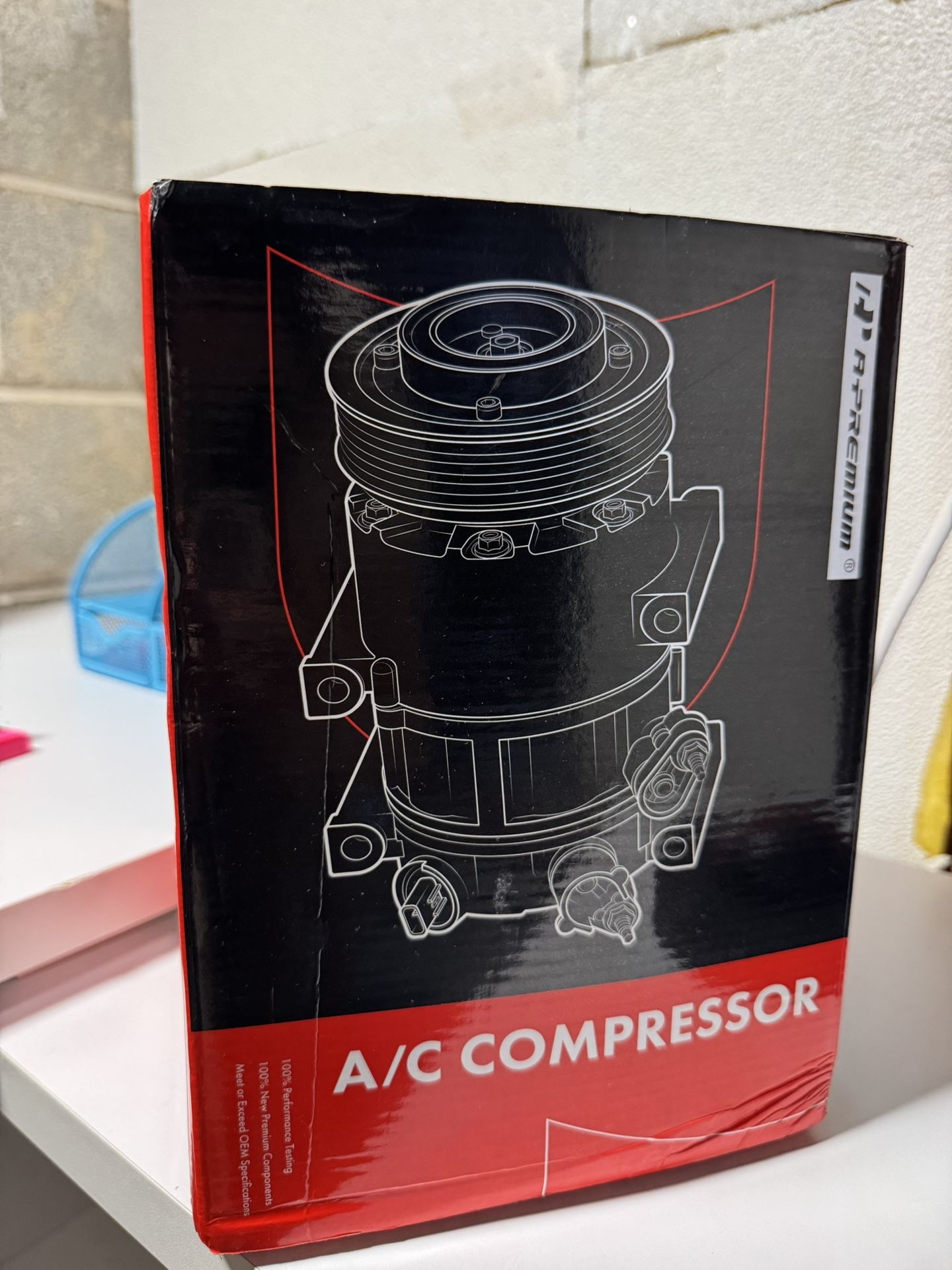 A-Premium Air Conditioner AC Compressor with Clutch Compatible with Hyundai Sonata