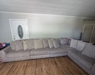 5 seater grey  couch