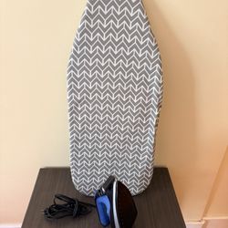 Portable Ironing Board & Hamilton Beach iron