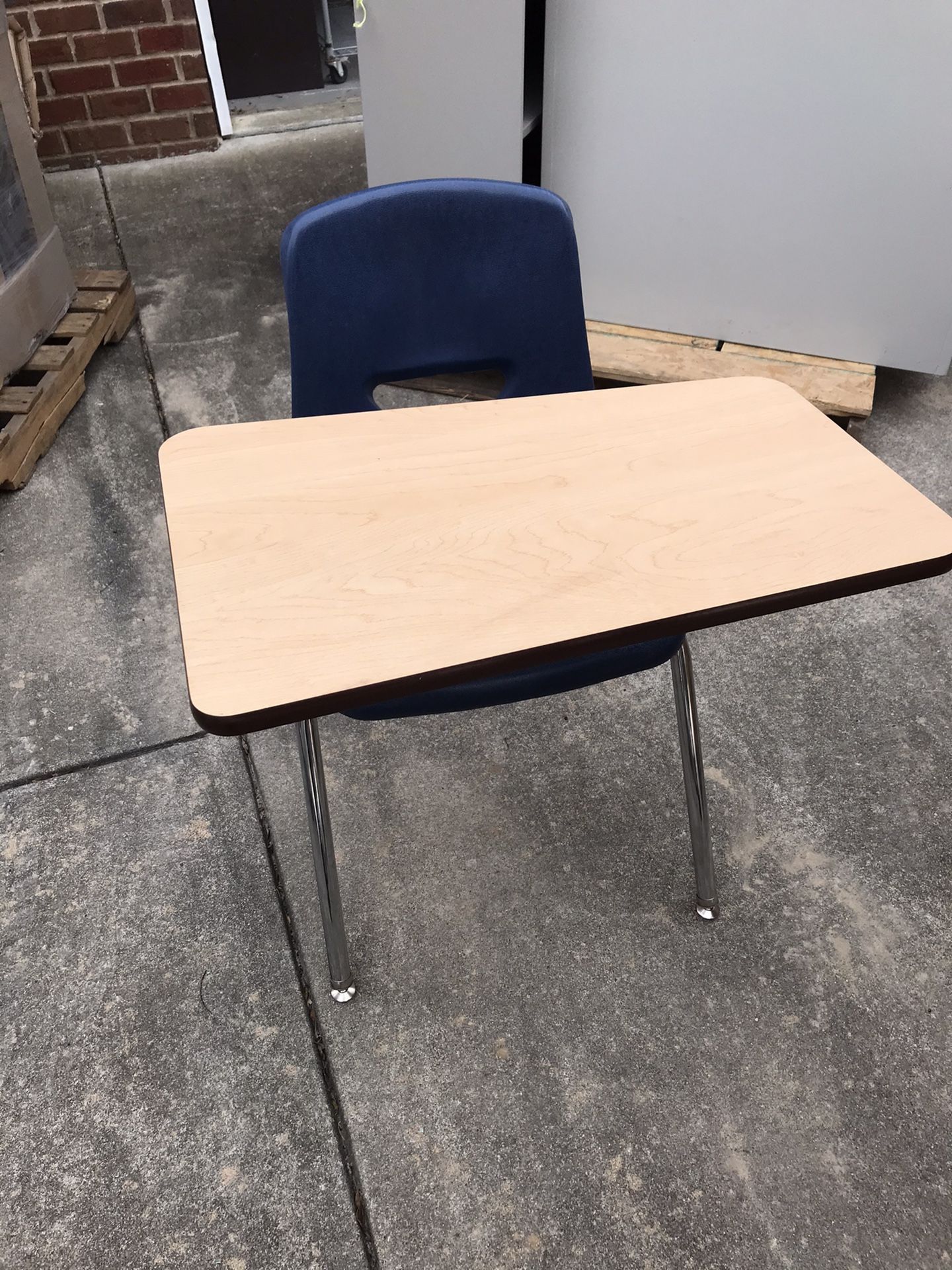 New school desks in box, have (3)