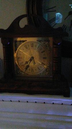 Wood and Brass Clock