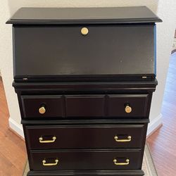 Fold-Out Desk With Drawers