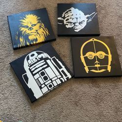 Star Wars canvas wall art pieces 