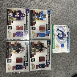 Football Cards Assorted Patch Leather Ball NFL 