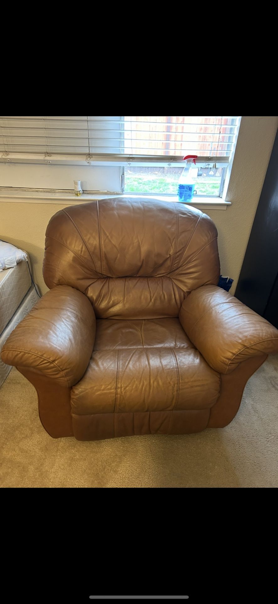 Leather Brown Couch