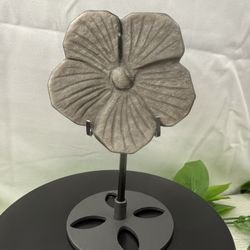 Crystal Silver Obsidian Flower