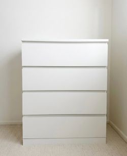 White Dresser with Drawers