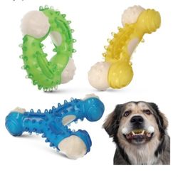 🐾 Gudog Chew Dog Toy | Durable Bone, Circle & Y-Shape Fun for All Breeds!