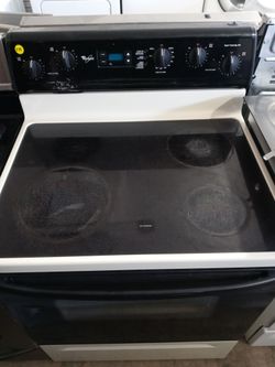 OPEN SUNDAYS! Whirlpool Electric Oven/Range Blacktop-Free delivery 
