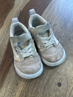 VANS TODDLER GIRLS BLUSH/PURPLE/WHITE SNEAKERS