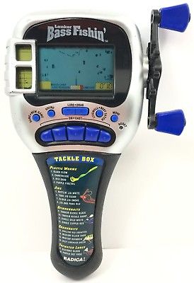 Vtg Lunker Bass Electronic Fishing Game Monte Carlo By Radica 1997