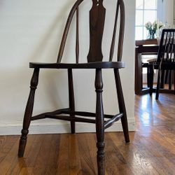 antique walnut wood chair 