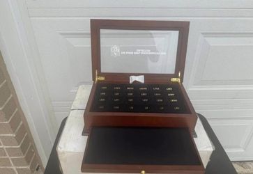 Super Bowl Commemorative Coin Collection Display Case 1-50 New in box