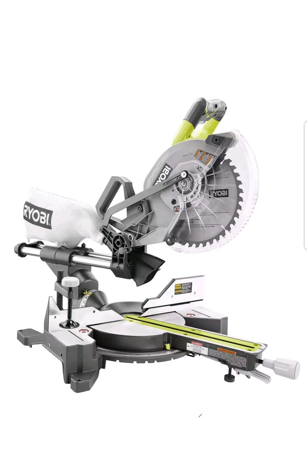 RYOBI P3650B ne+one 18-volt 10 In. Cordless Brushless Bevel Sliding Miter Saw(Batteries not included)