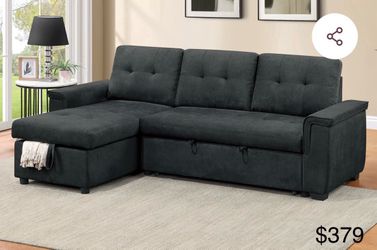 Sectional sleeper with storage