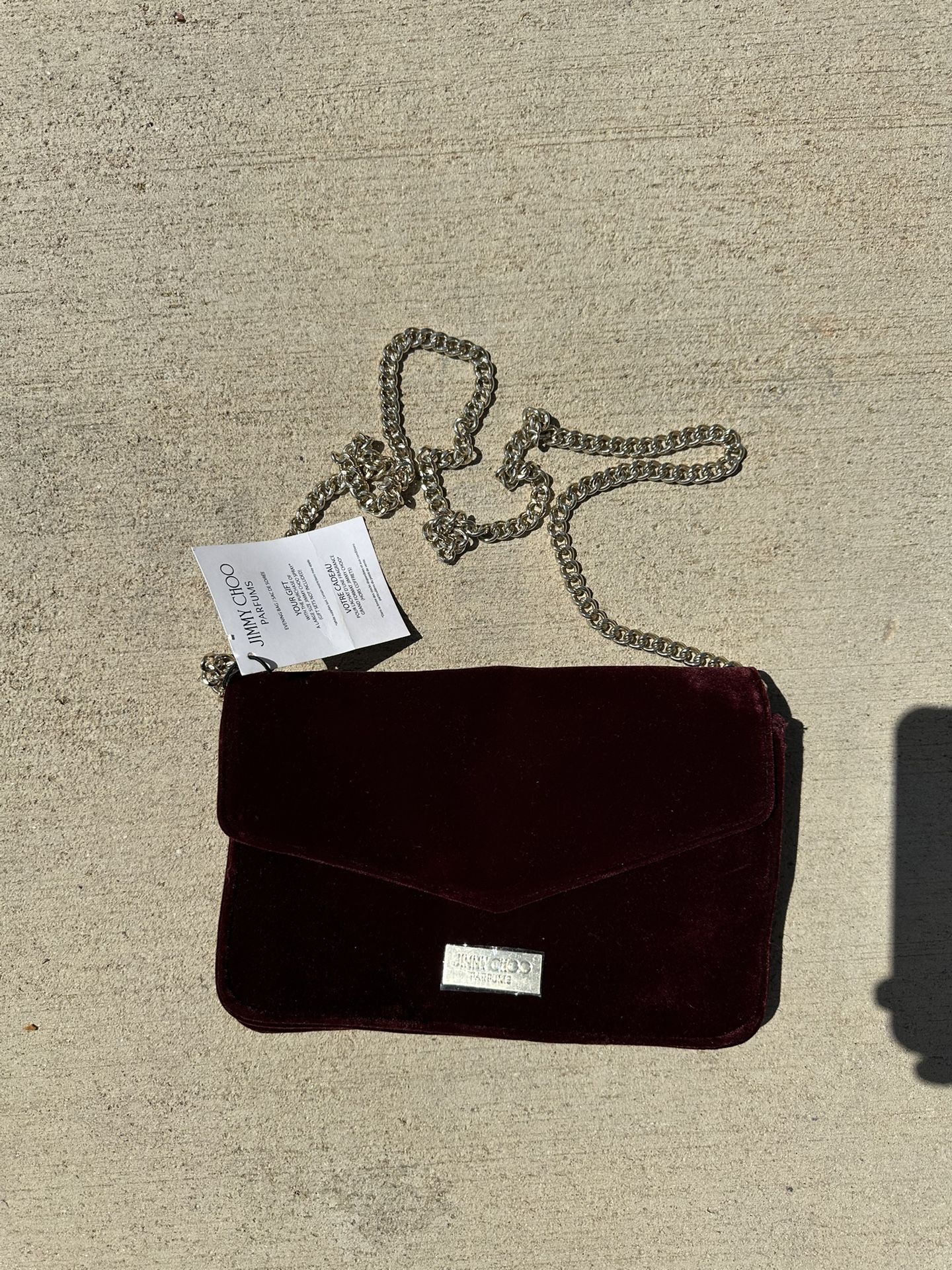 Jimmy Choo Handbag/Clutch (New) Burgundy