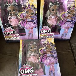 New lot of 3 Lol Omg color changing dolls