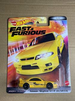 Hot Wheels Premium Fast & Furious Nissan Skyline GT-R BCNR33