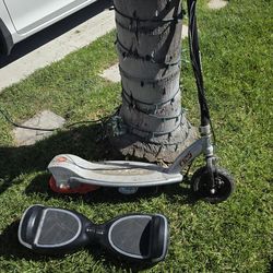 Razor scooter and hover board