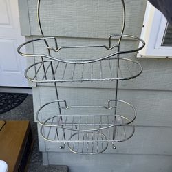 Chrome shower caddy