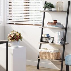 4 Tier Ladder Bookshelf Shelf
