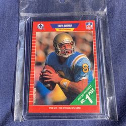 Troy Aikman 1989 NFL Card