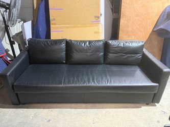 Black pullout sleeper Couch $250