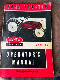 1952 Ford Tractor Owners Manual