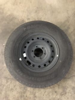 1 Toyota Tacoma  SPARE  wheel  265 65 17 265/65/r17 SINGLE  2020 2021 2022  6 x 5.5 steelie
