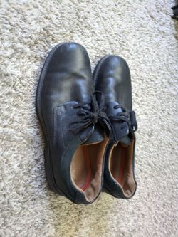 Clarks Black Leather Shoes size 12 1/2 US