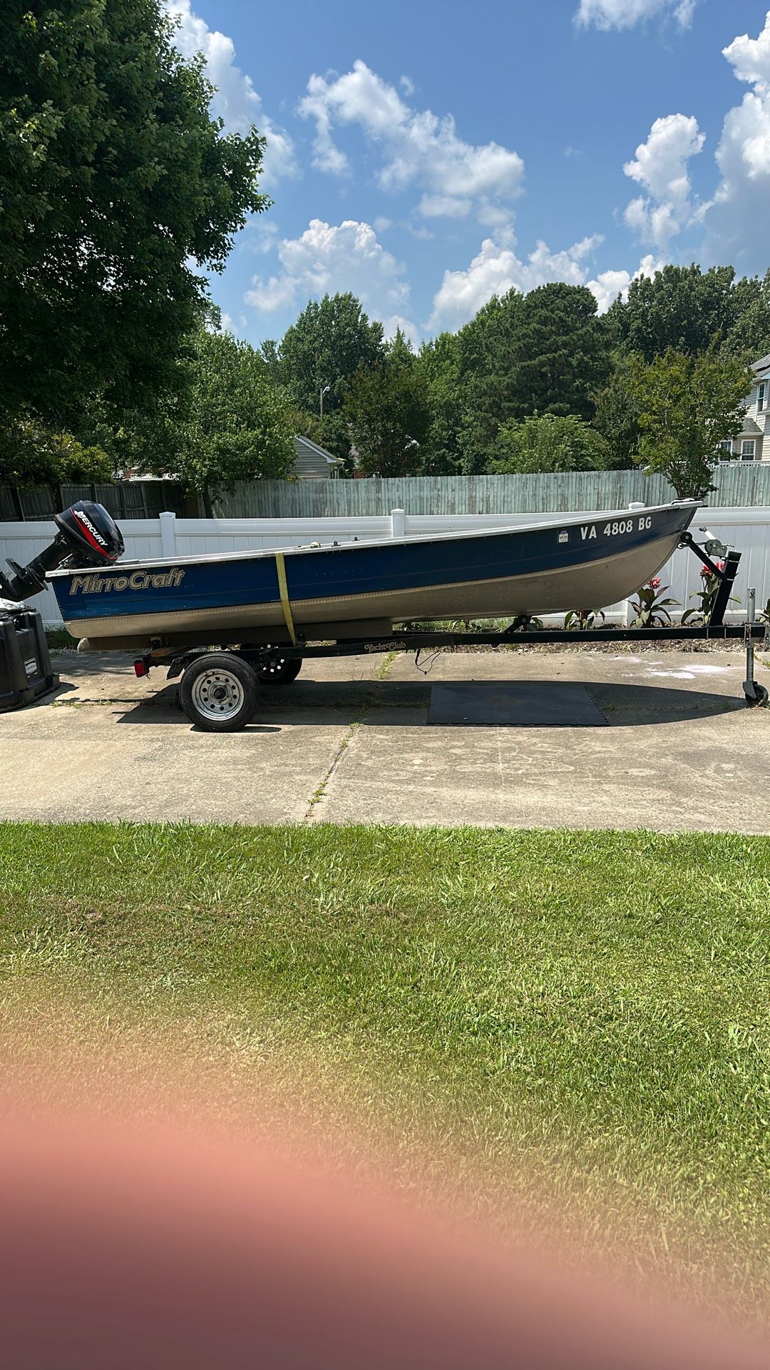 14’ Mirrocraft Boat With 15hp Mercury